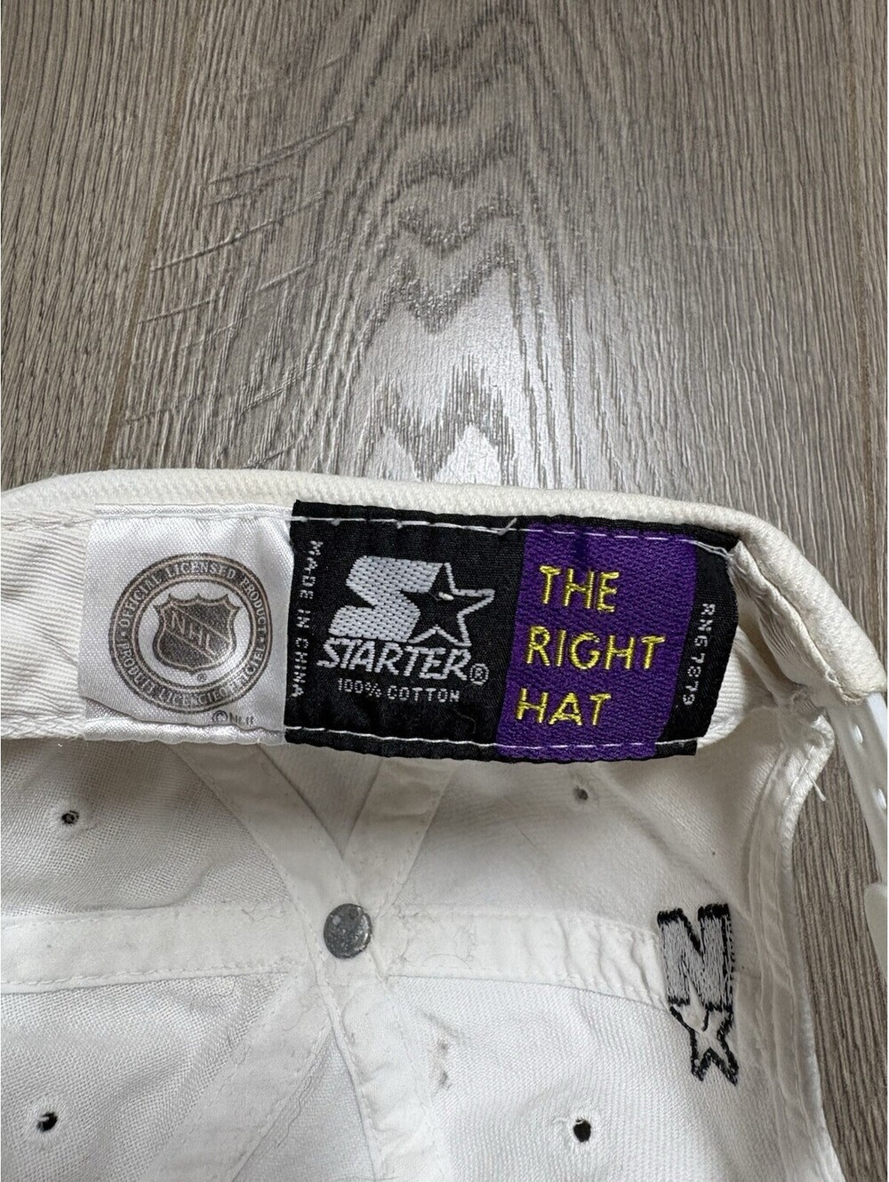 Vtg 90s Pittsburgh Penguins Starter Spellout  SnapBack Hat - Picture 6 of 6